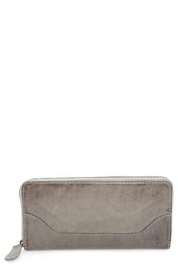 Women's Frye Melissa Leather Wallet - Grey