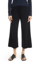 Women's Vince Wide Leg Wool & Cashmere Knit Crop Pants - Blue