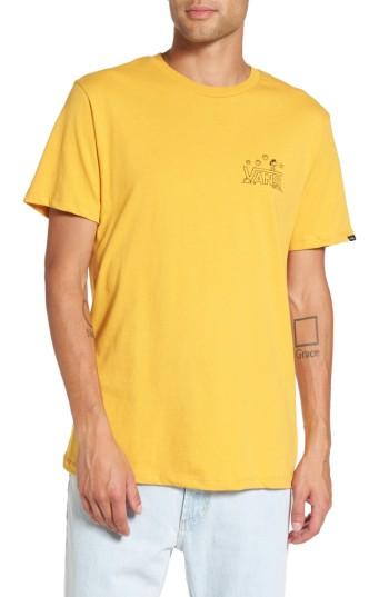 Men's Vans X Peanuts Classic Snoopy T-shirt - Yellow | LookMazing