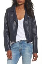 Women's Levi's Faux Leather Moto Jacket - Blue