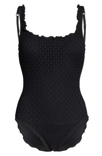 Women's Seafolly Havana Crochet One-piece Swimsuit Us / 8 Au - Black