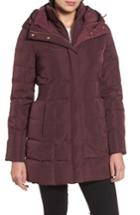 Women's Coal Haan Hooded Down & Feather Jacket - Red