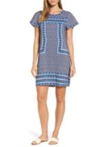 Women's Vineyard Vines Dot Border Shift Dress - Blue