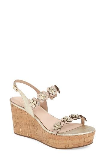 Women's Kate Spade New York Tisdale Platform Wedge Sandal .5 M - Beige