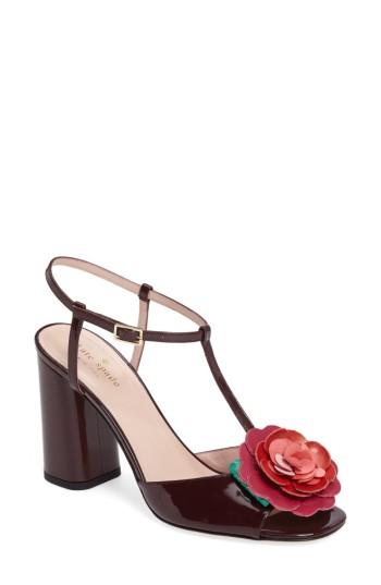Women's Kate Spade New York Charlton Flower Sandal .5 M - Red
