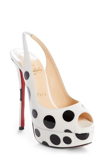 Women's Christian Louboutin Bubble Up Slingback Pump Us / 35eu - Black