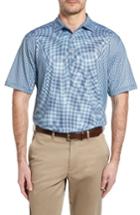 Men's Peter Millar Tidecrest Regular Fit Houndstooth Polo - Blue