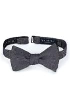 Men's Ted Baker London Solid Cotton Bow Tie, Size - Blue