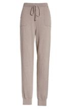 Women's St. John Collection Cashmere Jersey Knit Crop Pants - Grey
