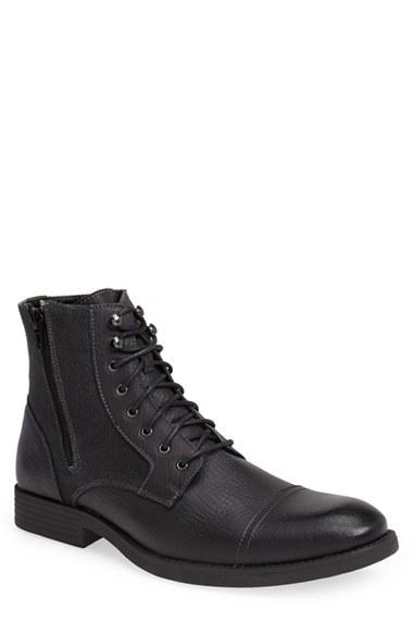 Men's Robert Wayne 'edgar' Cap Toe Boot D - Black