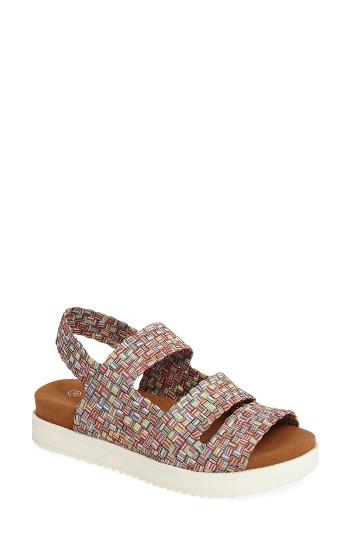 Women's Bernie Mev. 'crisp' Woven Platform Sandal Us / 36eu - White