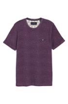 Men's Ted Baker London Giovani Modern Slim Fit Print T-shirt (l) - Purple