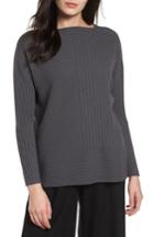 Women's Eileen Fisher Ribbed Cashmere Sweater - Brown