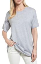 Women's Eileen Fisher Organic Cotton Top, Size - Grey