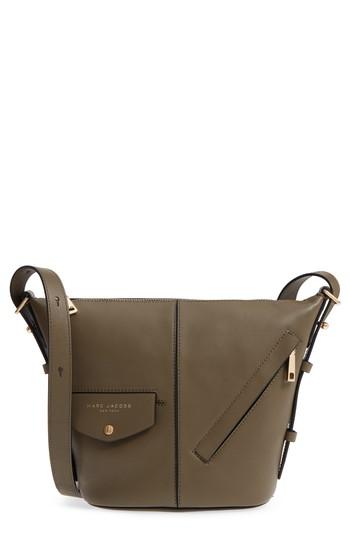 Marc Jacobs The Mini Sling Convertible Leather Hobo - Green