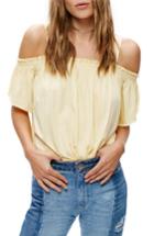 Women's Free People Darling Off The Shoulder Top - Yellow