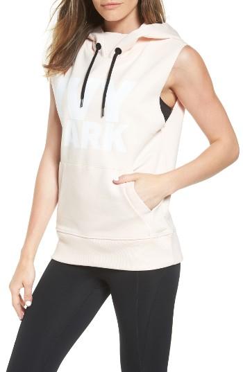 Women's Ivy Park Sleeveless Logo Hoodie - Pink