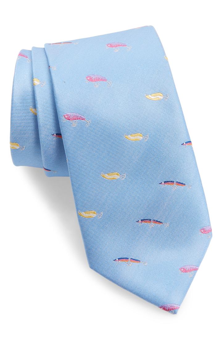 Men's Southern Tide Greenport Lures Silk Tie
