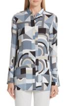 Women's Lafayette 148 New York Donella Blouse - Blue