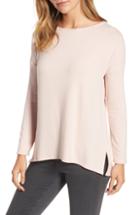 Women's Gibson Cozy Ballet Neck High/low Pullover - Pink
