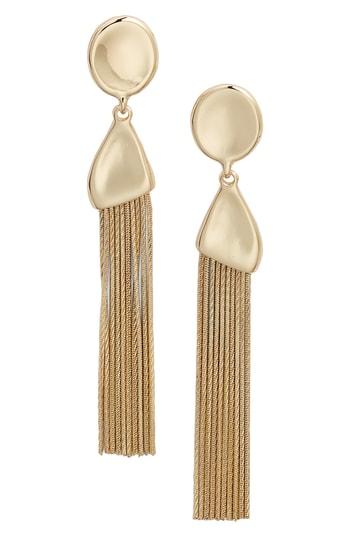 Women's Halogen Snake Chain Tassel Earrings