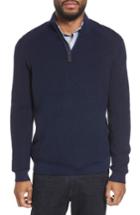 Men's Ted Baker London Stach Quarter Zip Sweater (xl) - Blue
