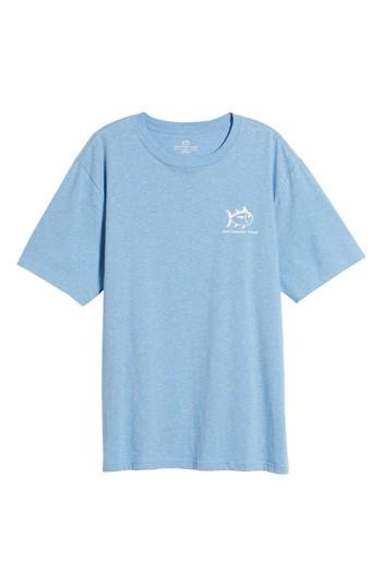 Men's Southern Tide Reflection Crewneck T-shirt - Blue