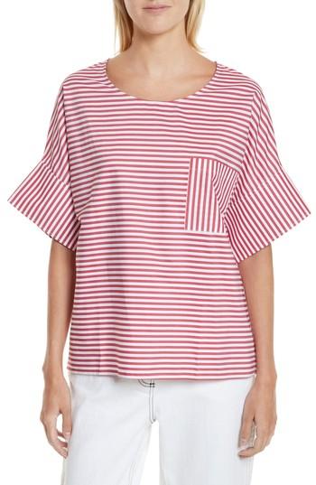 Women's Public School Amos Stripe Top - Red