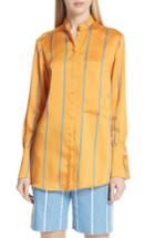 Women's Victoria, Victoria Beckham Stripe Shirt Us / 12 Uk - Yellow