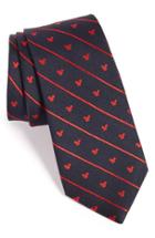 Men's Cufflinks, Inc. 'disney - Mickey Mouse Stripe' Silk Tie, Size - Blue