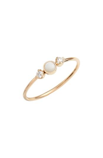Women's Zoe Chicco Diamond & Opal Cluster Ring (nordstrom Exclusive)