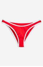 Women's Topshop Contrast Trim Bikini Bottoms - Red