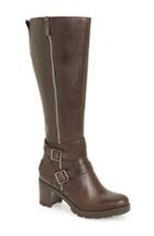 Women's Ugg 'lana' Water Resistant Genuine Shearling Lined Leather Boot M - Brown