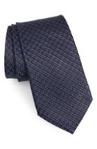 Men's Salvatore Ferragamo Fano Jacquard Silk Tie, Size - Blue