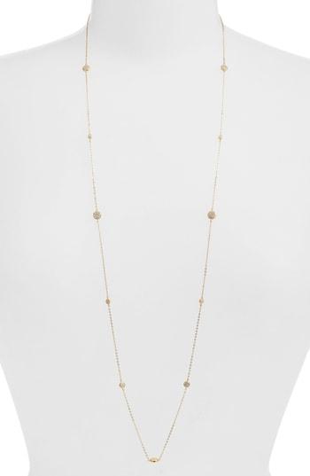 Women's Nordstrom Pave Disc Station Necklace