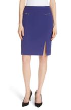 Women's Boss Veboa Twill Jersey Suit Skirt - Purple