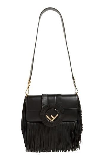 Fendi Fringed Lambskin Leather Baguette -