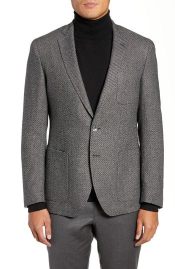 Men's Boss Raye Extra Trim Fit Wool Blend Blazer R - Grey
