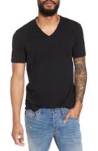 Men's John Varvatos Star Usa Slim Fit Slubbed V-neck T-shirt - Black