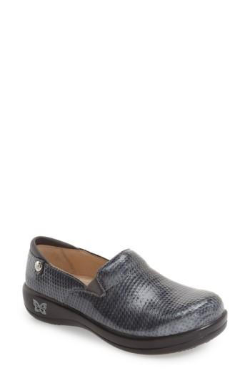 Women's Alegria 'keli' Embossed Clog -7.5us / 37eu - Grey