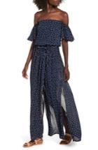 Women's Faithfull The Brand La Digue Off The Shoulder Maxi Dress - Blue