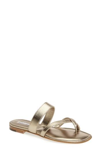 Women's Manolo Blahnik Slide Sandal .5us / 38.5eu - Metallic