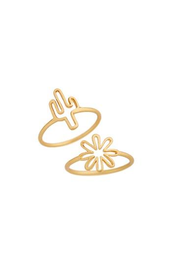 Women's Madewell Cactus Ring Set