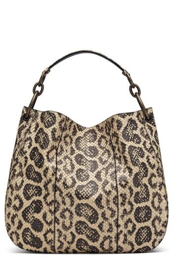 Bottega Veneta Medium Loop Genuine Snakeskin Hobo - Beige
