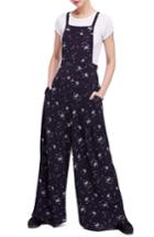 Women's Free People Sweet In The Streets Overalls - Black
