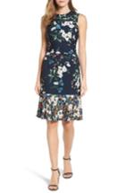 Women's Eliza J Jersey Fit & Flare Dress - Blue