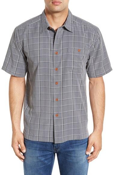Men's Quiksilver Waterman Collection 'crow's Nest' Fit Plaid Sport Shirt