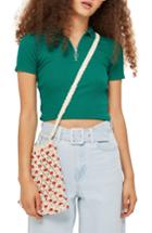 Women's Topshop Zip Polo Us (fits Like 0) - Green