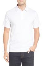 Men's Bugatchi Jersey Polo, Size - White