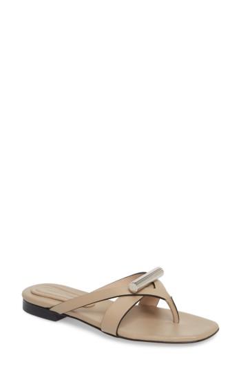 Women's Stuart Weitzman Arro Thong Sandal M - Brown